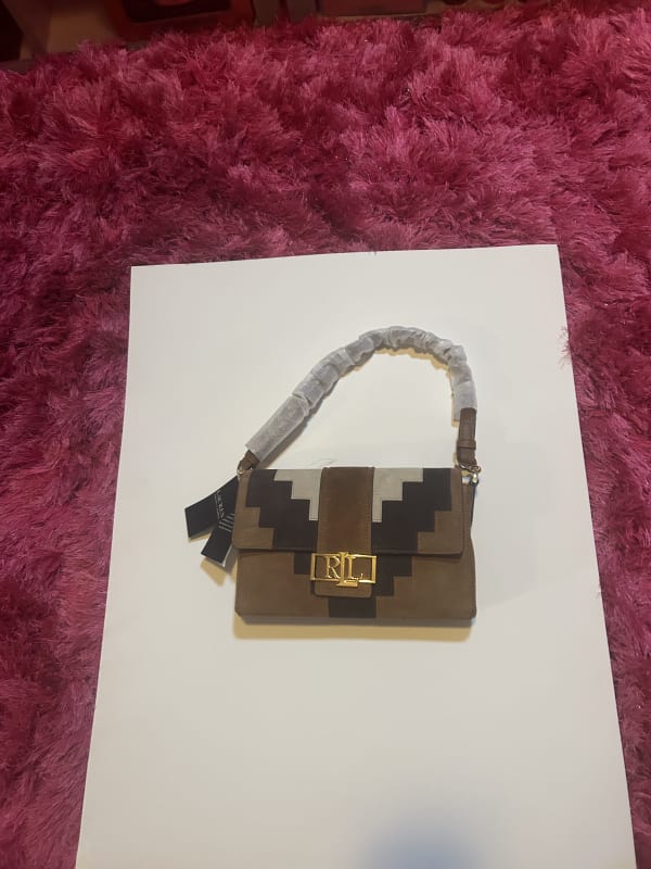 Swede different color brown Ralph Lauren bag