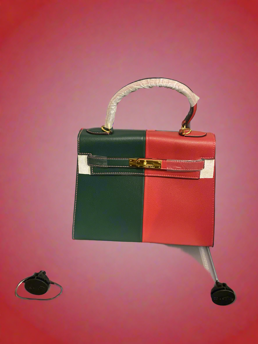 Red and green Hermes Bag