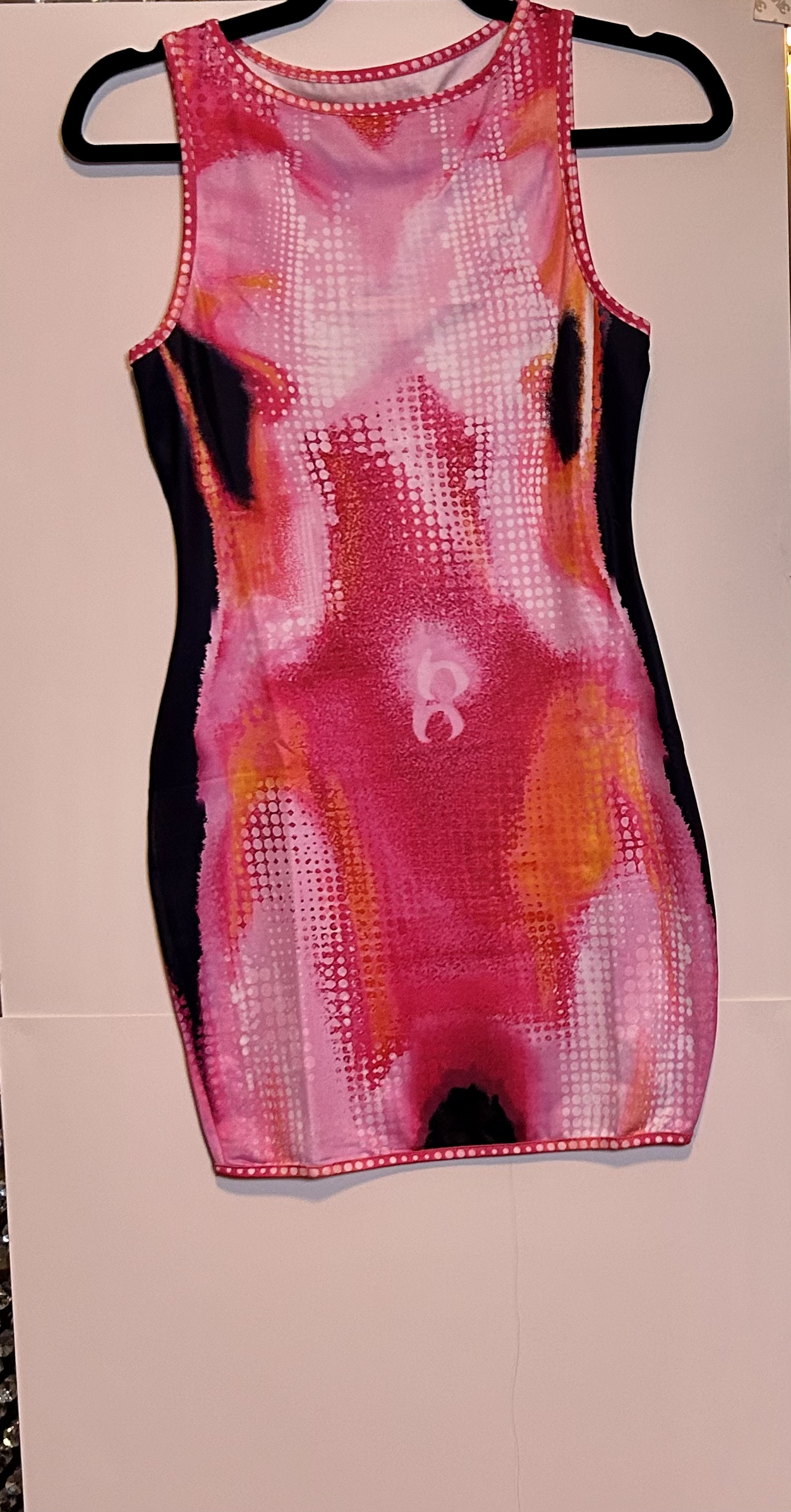 Multi color spandex dress