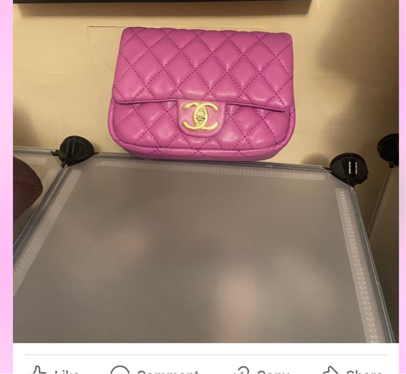 Small pink Chanel bag