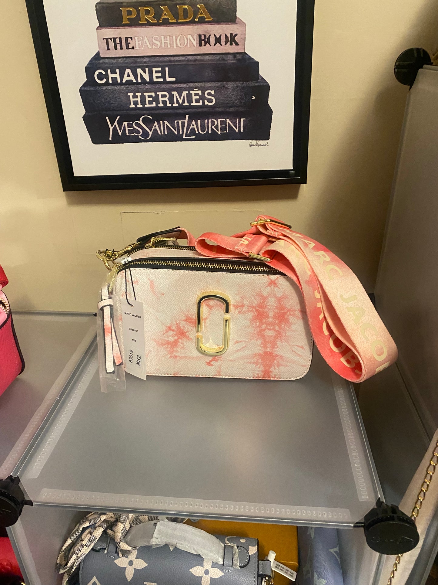 Tie dye Marc Jacobs camera bag