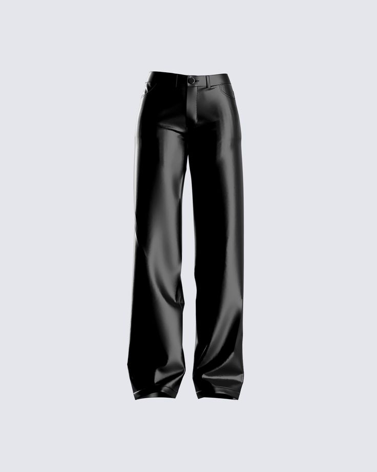 Black Leather Pants