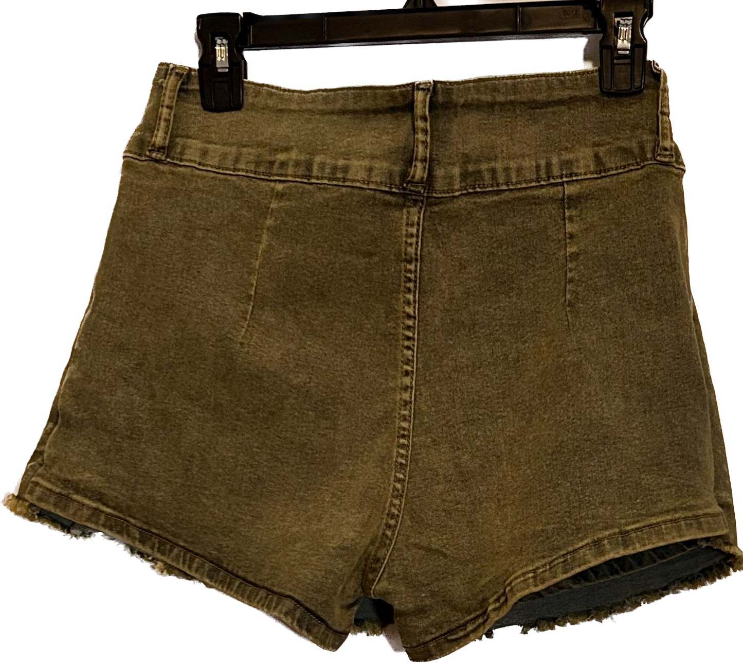 Green scourt spandex short and skirt