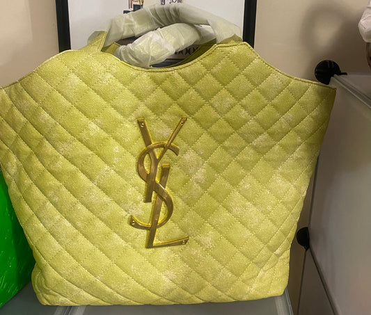 Green YSL tote bag