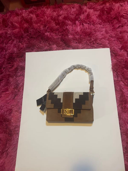 Swede different color brown Ralph Lauren bag