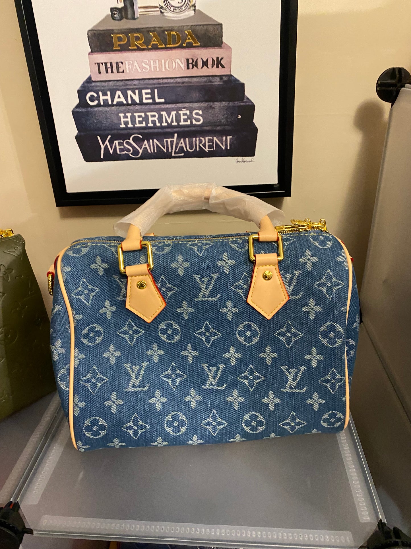 Jean Louis Vuitton satchel bag