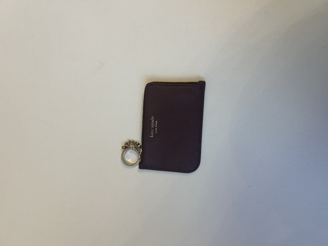 Kate spade ♠️ purple and cream card pouch