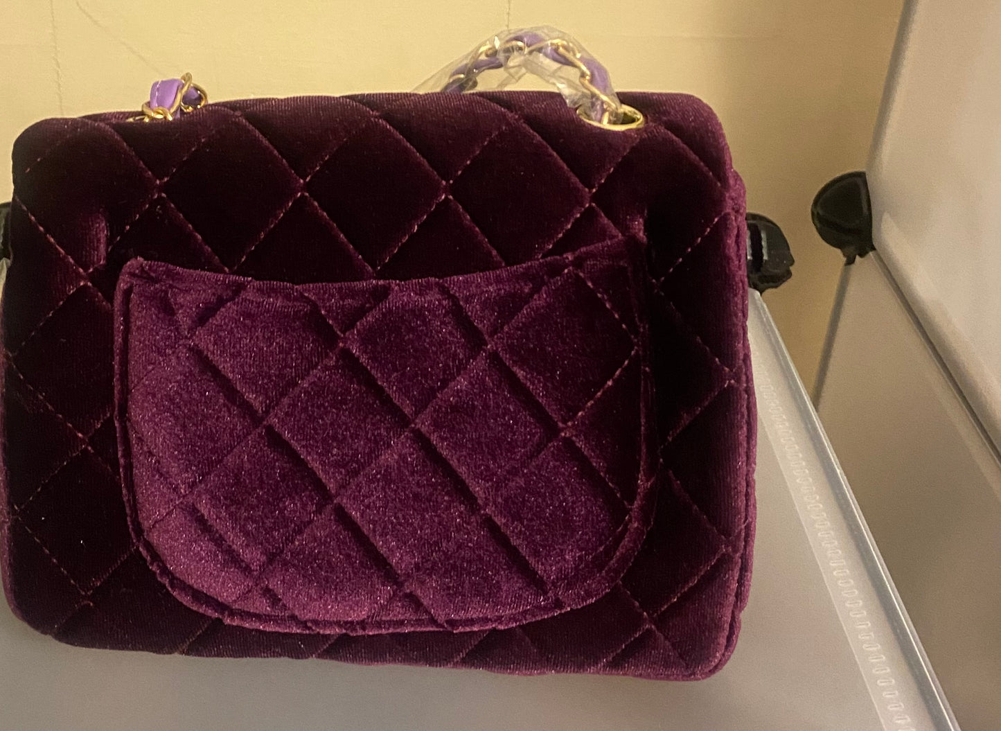 Purple small Chanel bag