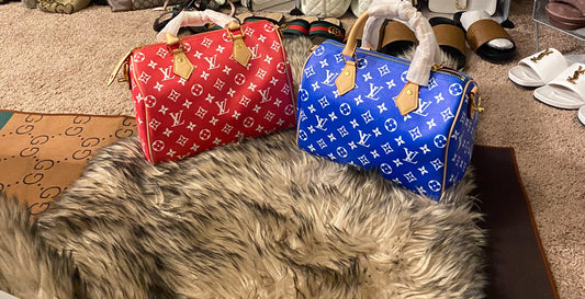 Red and blue Louis Vuitton