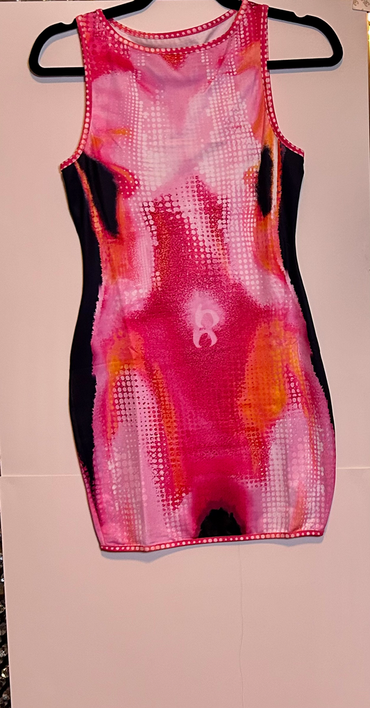 Multi color spandex dress