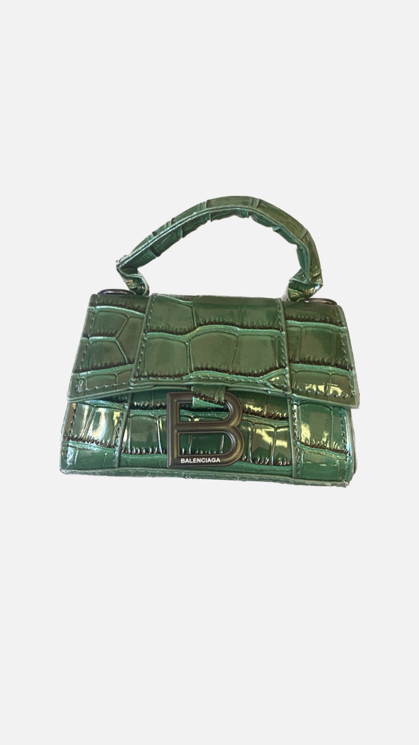 Balenciaga HourGlass Mini "Green"