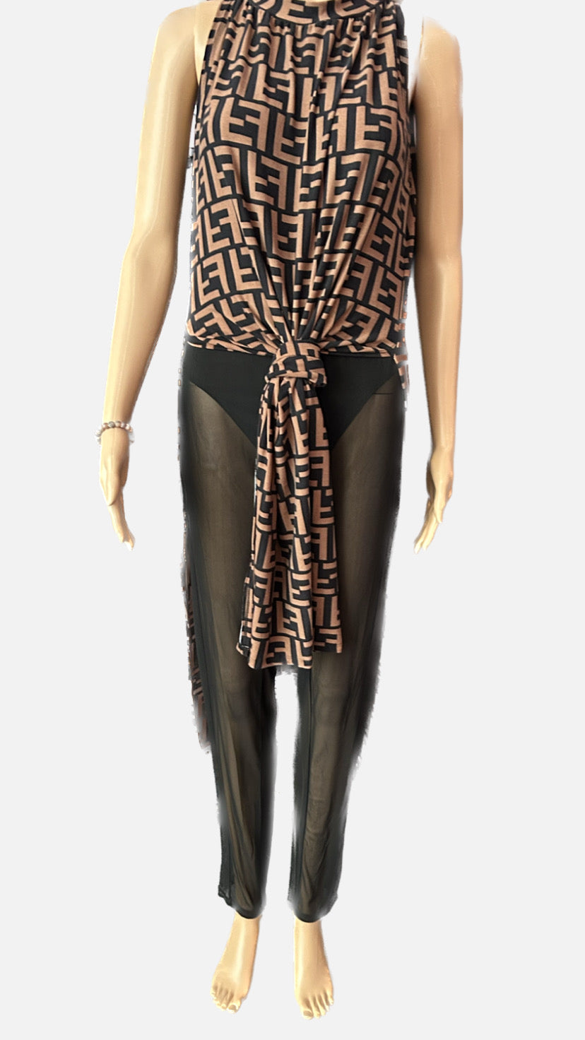 Fendi Long Dress w Shorts