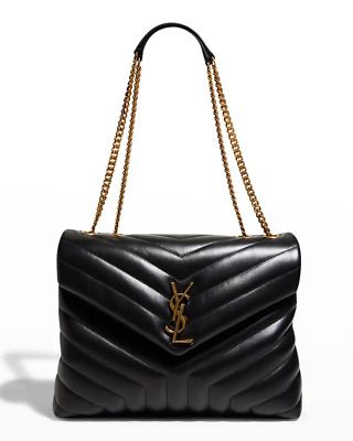 Black YSL Messenger Bag