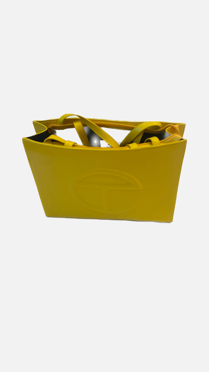 Telfar Medium "Yellow Shopping Bag"