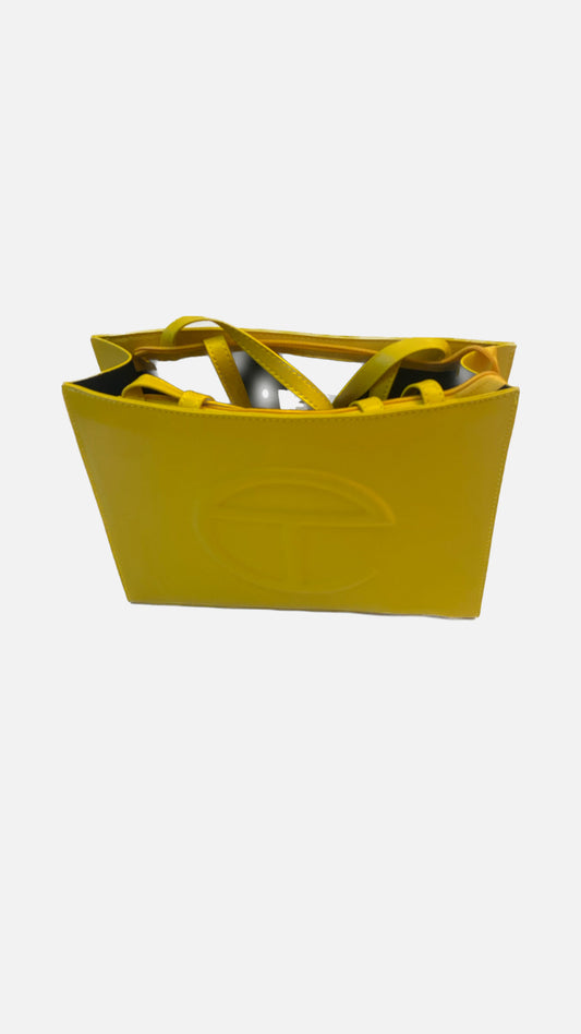 Telfar Medium "Yellow Shopping Bag"
