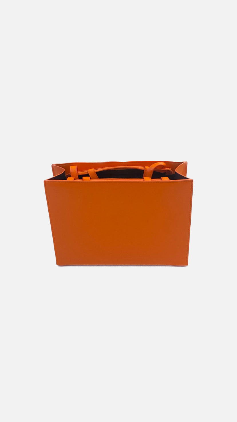 Telfar Medium "Orange Shopping Bag"