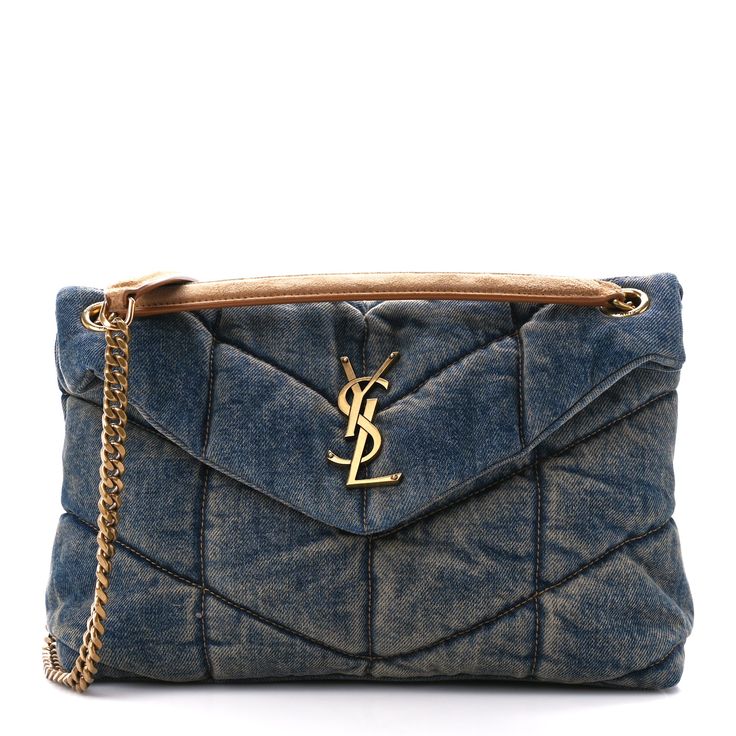Jean YSL bag with gold chains